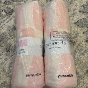 Puravida light pink beach towels